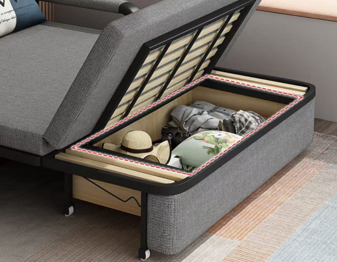 3in1 Sofa Bed W/ Storage Functio (Category: Sofas) located in Caloocan City. Submitted by myleene3033133 (Listing ID 1381303584, Image 2). Description: .