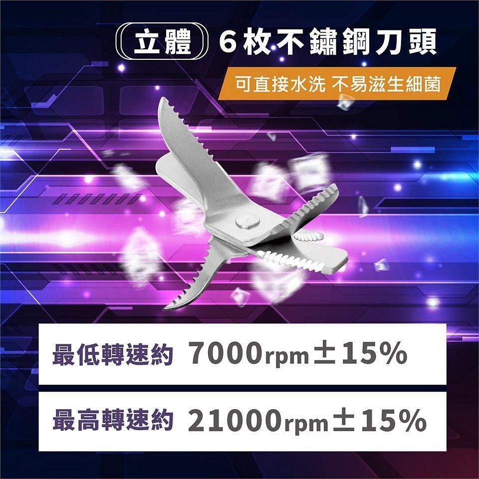 由 snowspirit8905 (刊登 ID 1381448373，圖片 3) 提交，位於 台中市 (Taichung) 的 MATric 松木 6枚刃冰沙果汁調理機 MG-JB0701S (類別：其他廚具和餐具)，說明：使用過兩次 商品檢驗字號：R37800。