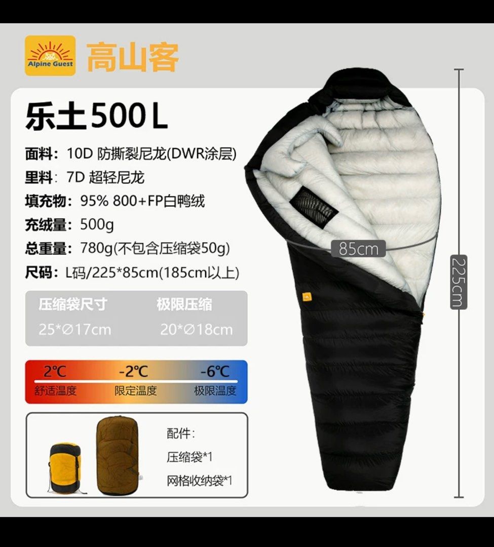 由 jenny0251 (刊登 ID 1381418820，圖片 1) 提交，位於 雲林縣 (Yunlin) 的 高山客睡袋 (類別：健行及露營)，說明：平常都掛著沒有壓縮 大約用2-3次 每次用完都有擦乾淨。
