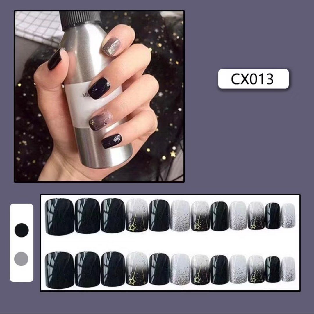 由 ooxx218 (刊登 ID 1381453934，圖片 1) 提交，位於 台南市 (Tainan) 的 現貨 24入✨單色 溫柔 甜美 美甲 穿戴甲片 少女 菱格紋 細閃 低調奢華 氣質 素面 豹紋 線條 春夏秋冬 星星 (類別：美甲、手部保養)，說明：。