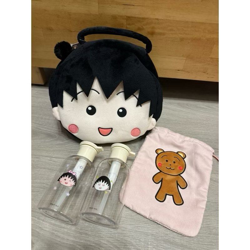 由 happyhappyhappy123321 (刊登 ID 1381393639，圖片 3) 提交，位於 台北市 (Taipei) 的 全新 櫻桃小丸子 收納包裝套-經典款 盥洗用品容器 (類別：收納箱及袋)，說明：去泡湯 去游泳 裝洗髮乳沐浴乳的可愛收納。