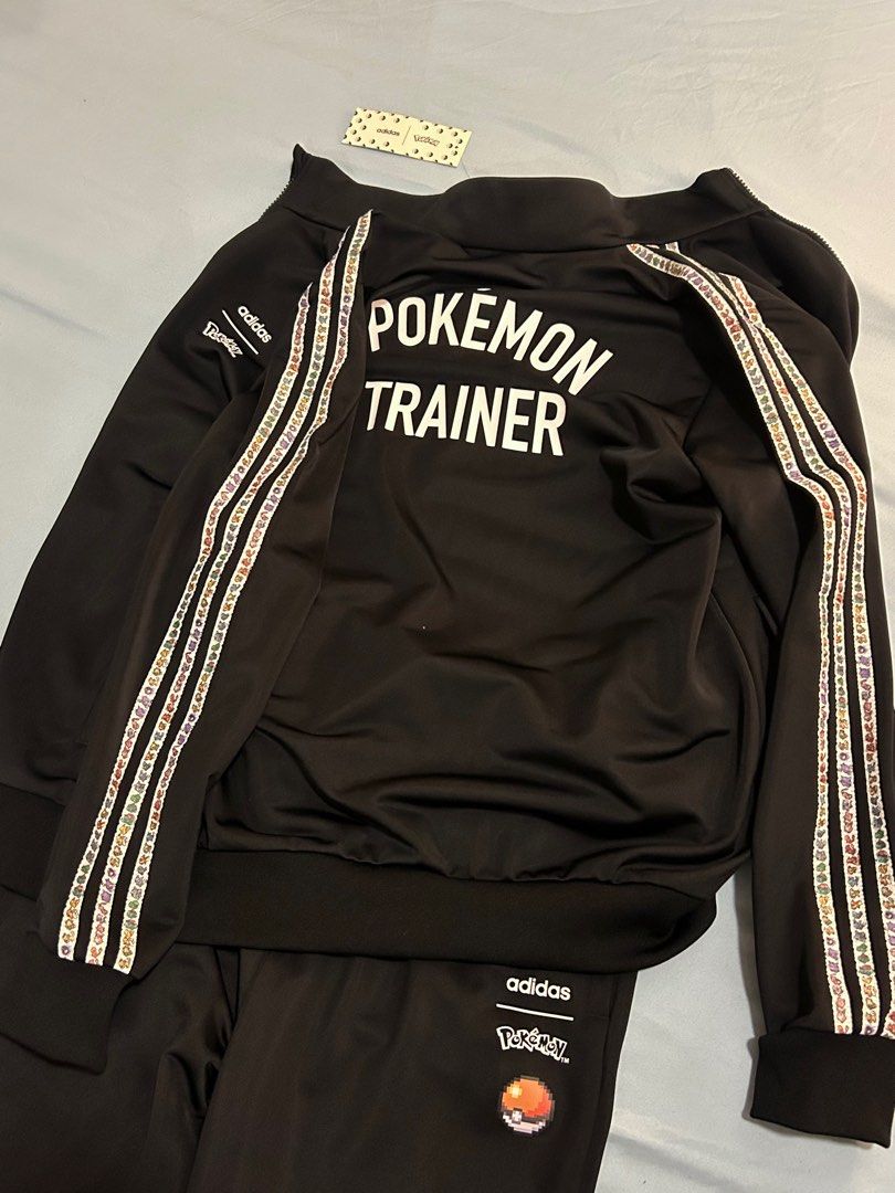 Adidas x Pokemon Track Suit (Category: Sets & Coordinates) located in Quezon City. Submitted by rarufuuu (Listing ID 1381455201, Image 1). Description: ✅ 100% Authentic Bought in Dubai back in 2020 Brand new, complete tags Rare release RFS: tagal na sa closet, haven't used it and i don't think it fits me anymore Price is still negotiable.
