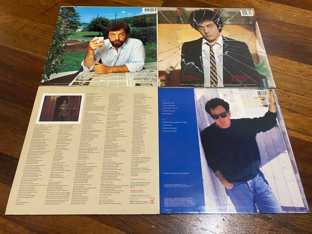 Billy Joel Take all 4 vinyls (Category: Vinyls) located in Quezon City. Submitted by mariavinyl (Listing ID 1381298075, Image 2). Description: For sale >>> Set of 4 Billy Joel record Vinyl Japan pressing The nylon curtain 1Lp ⚫ Glass house 1Lp ⚫ 52nd street 1Lp ⚫ The bridge 1Lp ⚫ Maria Variety Shop (Maria Vinyl) 💸 2400 Used in VG+/EX condition 📍Malaya street Brgy. Maharlika Sta. Mesa heights QC 🛵 Lalamove C/o buyer / pick up ✔️ 🚛 Outside Metr