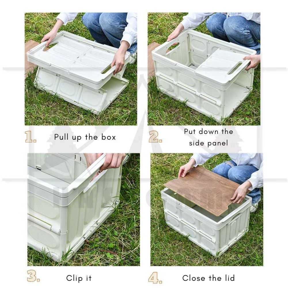CabinetsCamping Storage Organizer Box Portable Stackable Camping ...