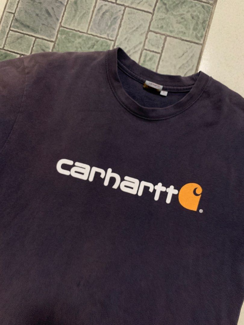 CARHARTT SCRIPT TEE (Category: Tshirts & Polo Shirts ) located in Binan City. Submitted by flyshit (Listing ID 1381315679, Image 3). Description: issue: faded see pics 21.5 x 27.5 .