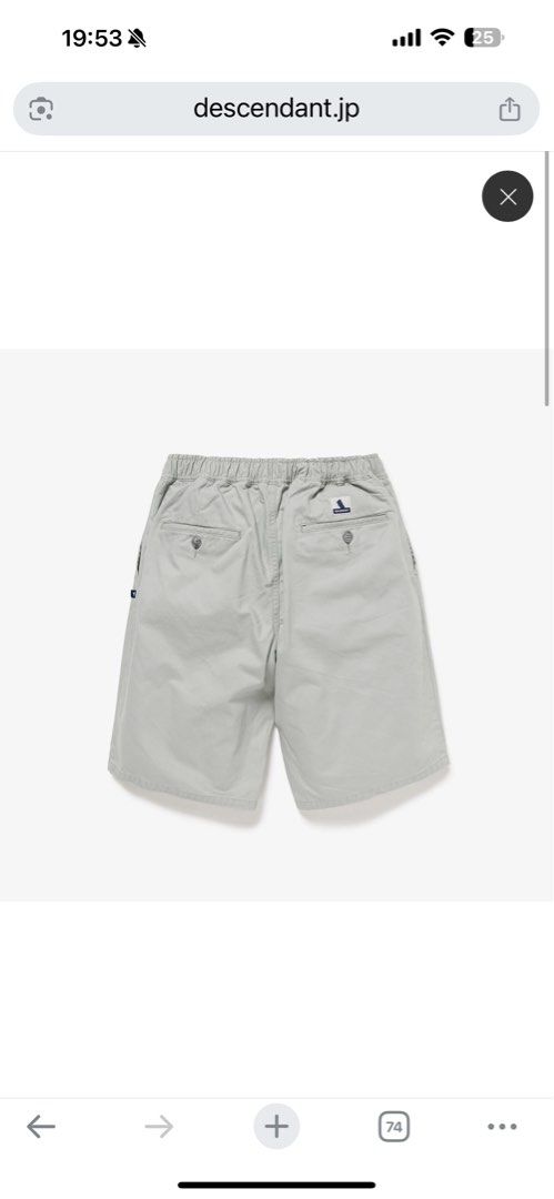 パンツ DESCENDANT 25SS JERRY TWILL SHORTS DESCENDANT - JERRY TWILL SHORTS – IN MY BOOK STORE