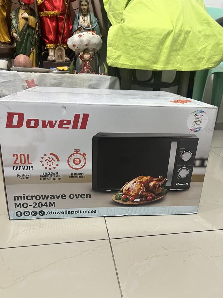 Dowell Microwave Oven 20L (Category: Ovens & Toasters) located in Cavite. Submitted by brightriver.2442f8 (Listing ID 1381411840, Image 2). Description: .