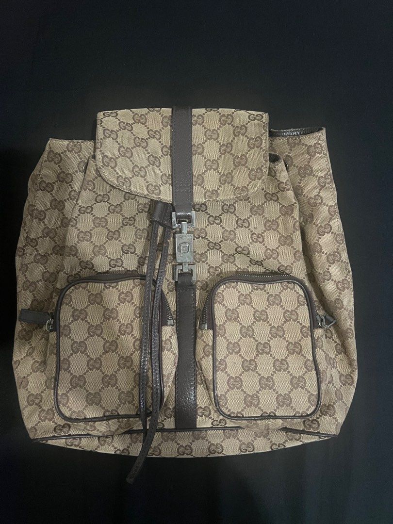GUCCI MONOGRAM BACKPACK DARKBROWN (Category: Luxury Bags & Wallets) located in Makati City. Submitted by influenced (Listing ID 1381335097, Image 2). Description: .
