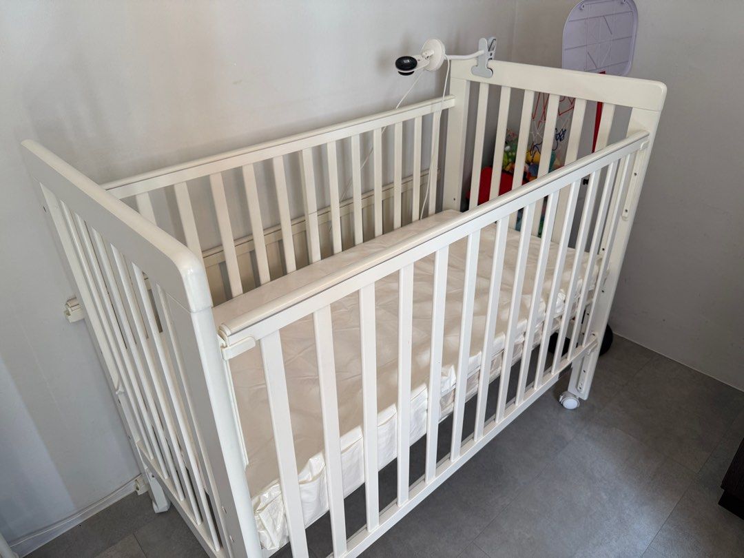 Happy Wonder+ 5-in-1 Convertible Baby Cot with Mattress, Babies