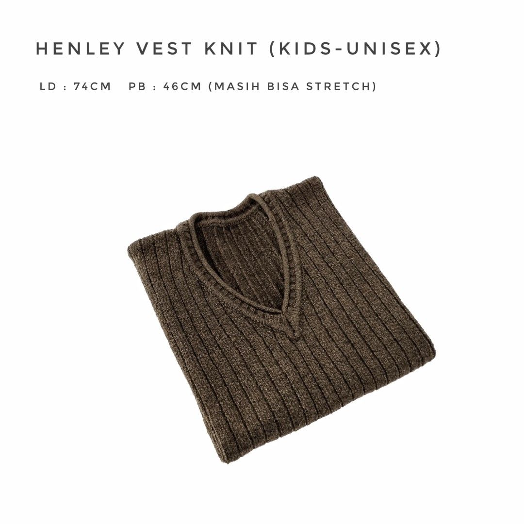 HENLEY VEST KNIT (KIDS-UNISEX) (Kategori: 4 hingga 7 tahun) berada di Bandung. Dikirim oleh averythingshop (ID iklan 1381290184, Gambar 1). Deskripsi: HENLEY V-NECK VEST KNIT For : KIDS-UNISEX LD : 74 cm PB : 46 cm (masih bisa stretch) * LD (Lingkar Dada) PB (Panjang Baju) * Long sleeve, V-Neck * Produk Never Been Used/NEW * Warna bisa berbeda dengan gambar dikarenakan efek pencahayaan. * 📷 by Averythingshop INFORMASI TOKO ▪︎ 🚫No Retur, 🚫No Ba