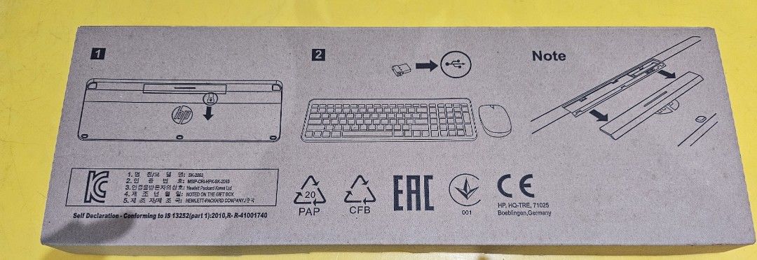 HP Computer Keyboard with mouse63220753656962111