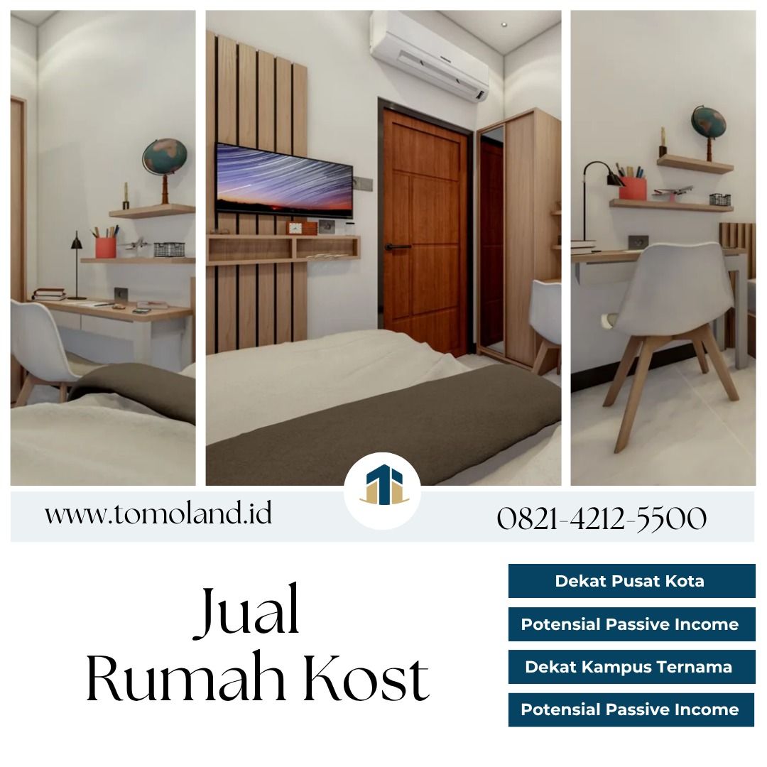 Hub. 0812-1415-5400, Properti Kost Malang di Tengah Lingkaran Kampus Favorit UB – UM – Polinema (Kategori: Furnitur Antik) berada di Malang. Dikirim oleh arzytomola05775 (ID iklan 1381344082, Gambar 1). Deskripsi: Rumah kost dengan harga mulai Rp 1 Miliar dari PT Tomoland adalah solusi investasi properti terbaik di Malang saat ini. Didukung oleh fasilitas lengkap, lokasi strategis, serta desain modern yang nyaman, produk ini menawarkan peluang be