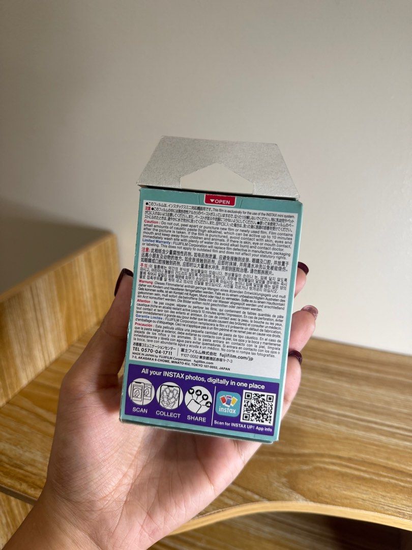 Instax Mini Film (Category: Other Photography Accessories) located in Santa Rosa. Submitted by dnlldns (Listing ID 1381301288, Image 3). Description: 10 sheets brand new sky blue color.