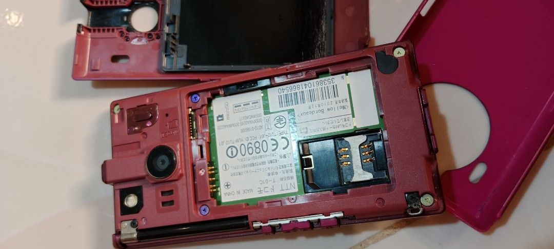 Japanese Android phone with issues take all (Category: Early Generation Mobile Phones) located in Bulacan. Submitted by Shoppe.Ups (Listing ID 1381303888, Image 2). Description: take all both japanese phones issues pink: missing battery untested blue: with password / vignette sa LCD screen selling as defective for display/ collection only what you see is what you get meetups: guiguinto plaridel bulacan - J&T *(Payment First) - LBC COP/COD *(payme
