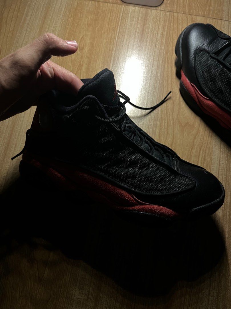 Jordan 13 "Bred" (Category: Sneakers) located in Manila. Submitted by issaknif03 (Listing ID 1381435444, Image 2). Description: Used Great Condition (10/10) (repaired: reglued due to its longevity) rfs: declutterring pm for more info issue can be seen on the pic.