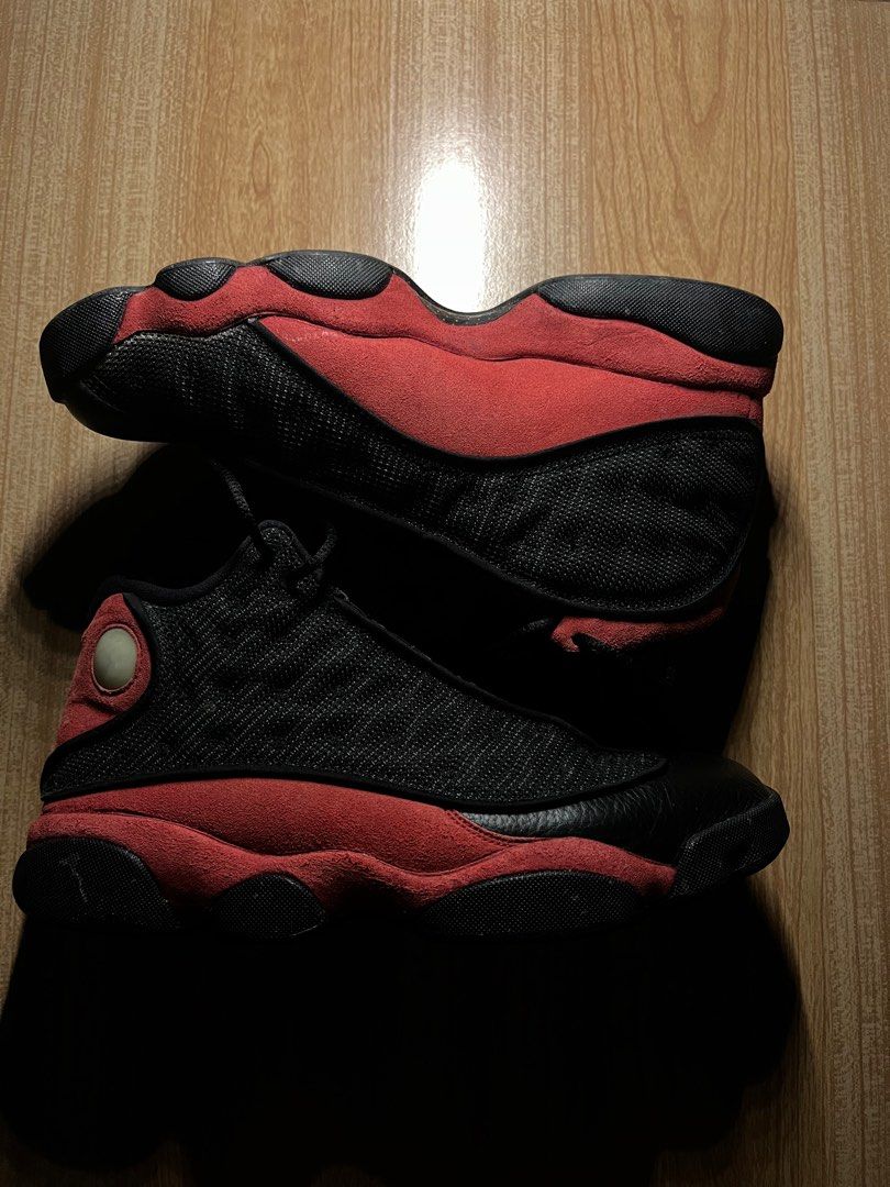 Jordan 13 "Bred" (Category: Sneakers) located in Manila. Submitted by issaknif03 (Listing ID 1381435444, Image 1). Description: Used Great Condition (10/10) (repaired: reglued due to its longevity) rfs: declutterring pm for more info issue can be seen on the pic.