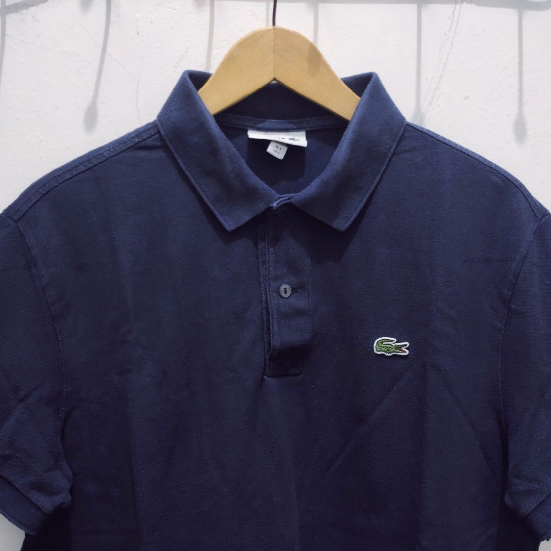 Kaos Poloshirt Lacoste Navy Original Second Preloved Fred Perry