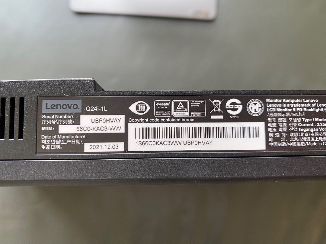 Lenovo Q24i-1L 23.8" Monitor63140166814721112