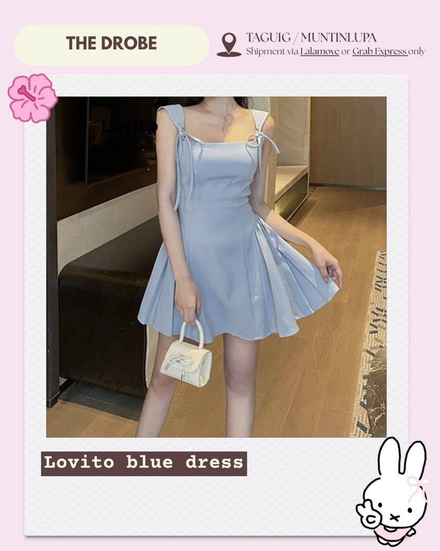 Lovito blue dress (Category: Dresses) located in Manila. Submitted by dalayuh (Listing ID 1381448830, Image 3). Description: Lovito Blue dress (S-M) ➶ M on tag ➶ Selling for ₱200 ➶ Lightly used, worn once ➶ Condition is 5/5 ╰── ──╮ ⋆˙⟡ Location : Taguig City, Manila ⋆˙⟡ MOP is thru GCash only ⋆˙⟡ Need proof of payment before sending out the item ⟡Send a DM if you want more pics⟡ .