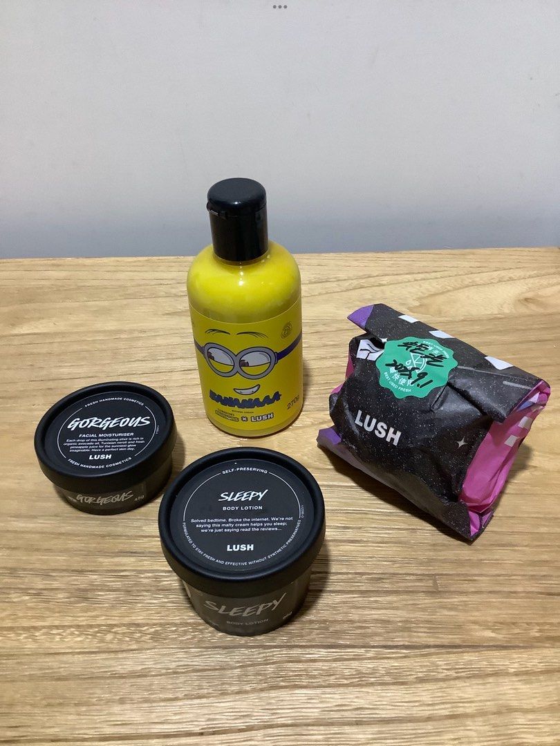 由 zacjessica (刊登 ID 1381346355，圖片 1) 提交，位於 新北市 (New Taipei) 的 Lush (類別：個人清潔保養)，說明：沐浴乳、潤膚乳、面霜、泡澡、四合一、特價1900元、售出不退、參考看看、謝謝。