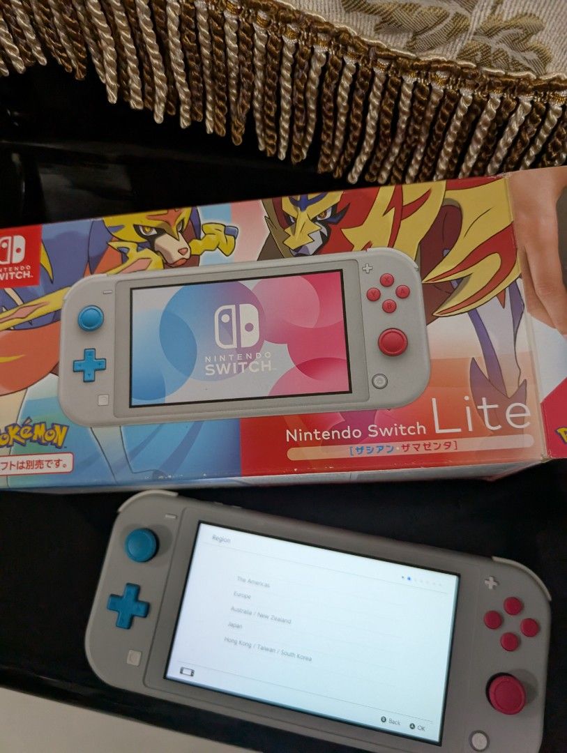 Nintendo Switch Lite pokemon zamenta zacian limited edition working fine with charger and box63107700964739113