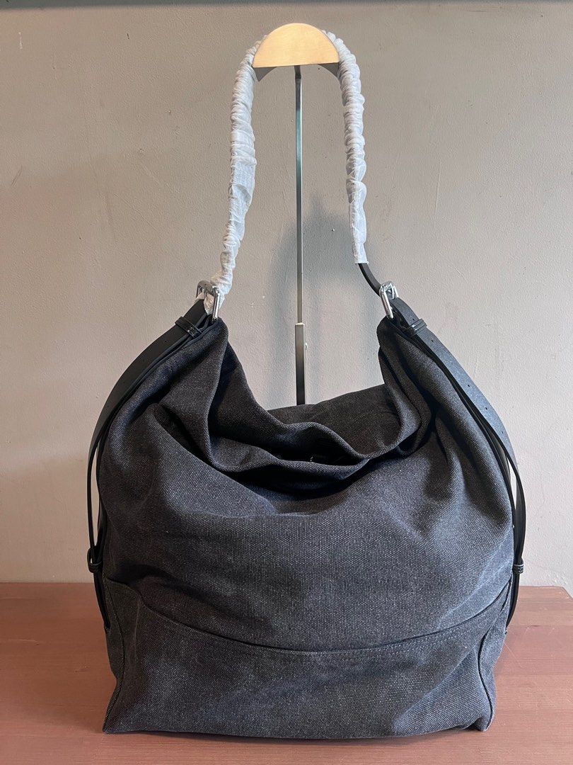 NO BRAND Authentic Genuine Cow Leather Hobo Canvas Bag First Premium  Quality Luxury High End Inspired Bag Tas Kulit Sapi Asli 1000%