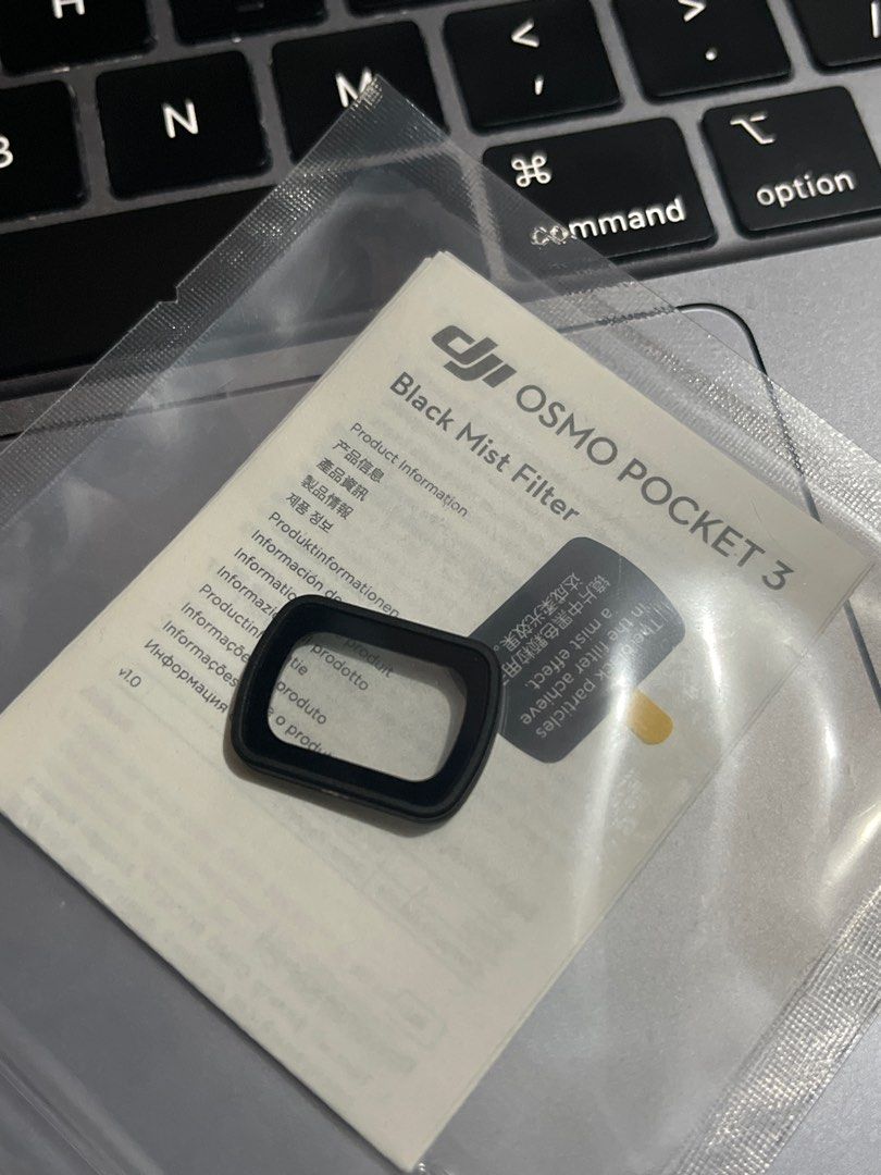 Original DJI Osmo 3 Black Mist Filter (Category: Lens & Kits) located in Manila. Submitted by gilmoregirlie (Listing ID 1381316823, Image 2). Description: - brand new; just bought this for ₱2,650🥲 thought I lost my lens but found it anyway haha! - still has the receipt and original packaging - can ship through sh/pee checkout nationwide - available for meetup or same day delivery around metro manila, makati, quezon city - bought from Altitude (o