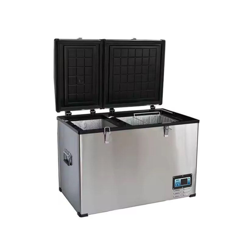 Portable Dual-Zone Camping Ref/Freezer (Category: Refrigerators and Freezers) located in Mandaluyong City. Submitted by andytew (Listing ID 1381400650, Image 2). Description: Take the chill wherever you go with our 75L Portable Dual-Zone Camping Fridge/Freezer — perfect for your overland setup, road trips, or off-grid adventures. ✅ Dual-zone design – Use as fridge + freezer ✅ Dual-purpose – Works in vehicles (12V/24V DC) and at home (110V/220V AC