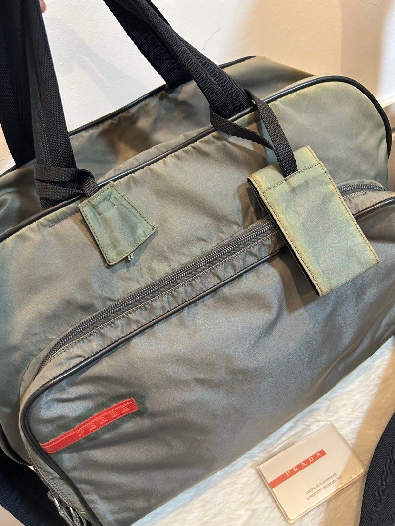 PRADA Sports Bag (Category: Luxury Bags & Wallets) located in Pasig City. Submitted by angelsluxe.mnl (Listing ID 1381277317, Image 2). Description: ☑️ Comes with Authenticity Guarantee Card. ☑️We offer full refund of item if proven not authentic by professional authenticators (not by anybody’s opinion). ☑️Manage expectations when buying preloved items as there may be normal signs of use. All major flaws are declared. ☑️On hand and ready to ship 