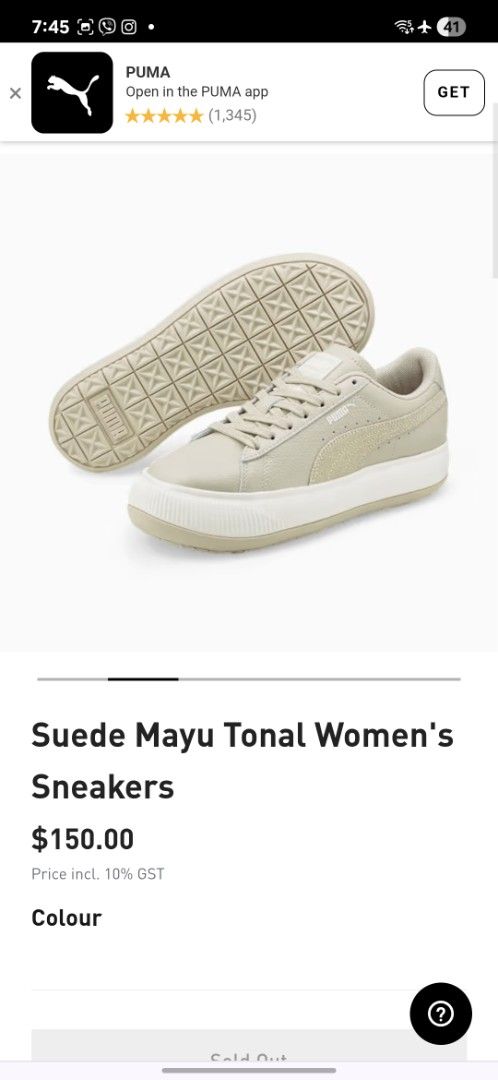 Puma Mayu Women's US8 (Category: Sneakers) located in Quezon City. Submitted by theclosetoptimist (Listing ID 1381409154, Image 3). Description: Bought in Seoul, mostly stored.