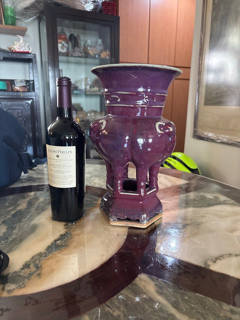 Purple Ceramic Vase