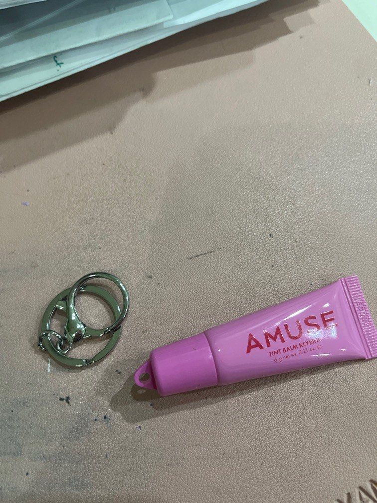 READ DESC! AMUSE TO GO KEYRING BALM (Category: Makeup) located in Manila. Submitted by carasclosett (Listing ID 1381429742, Image 2). Description: BRAND NEW AUTHENTIC NEVER USED - Rfs: accidentally bought two 😅 - price is slightly negotiable if buying multiple items! .