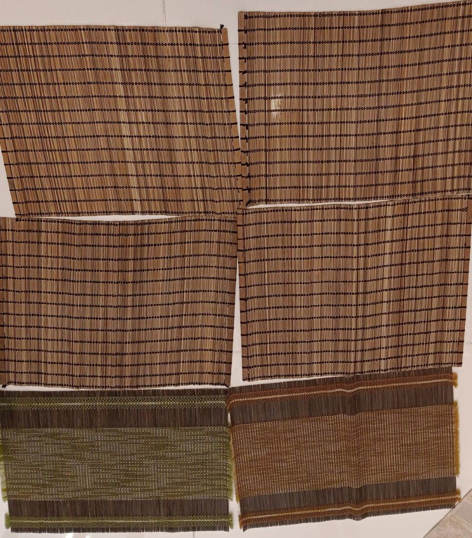 Set of 6 Woven Bamboo Placemats