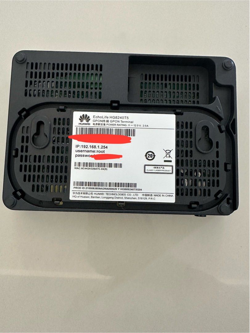 Singtel Huawei HG8240H5 Optical Network Router - OK