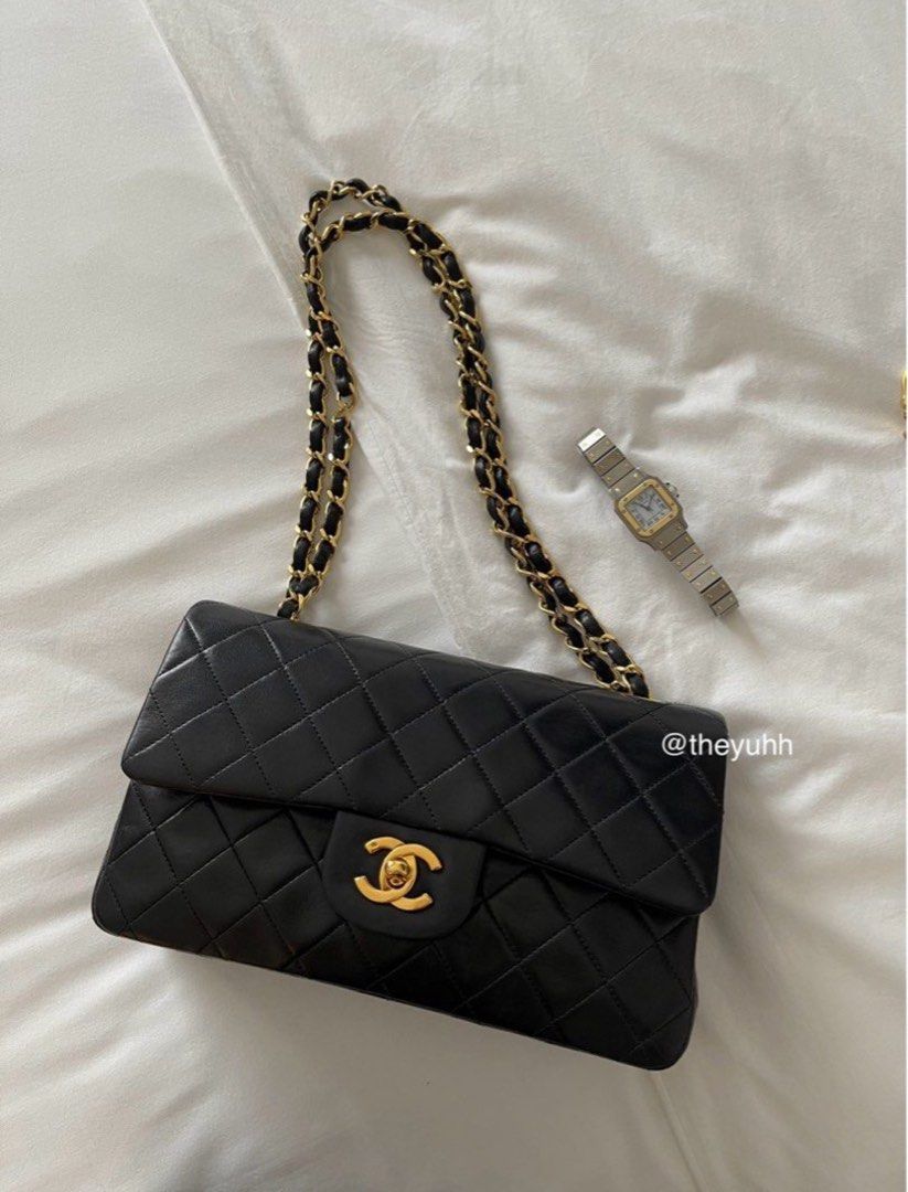 Vintage 24K Chanel Classic Double Flap (Category: Luxury Bags & Wallets) located in Makati City. Submitted by theyuhh (Listing ID 1381358721, Image 1). Description: Chanel Classic Double Flap - FULL SET! There’s nothing quite like a vintage Chanel flap. The quality is beyond compare. This is the best option if you want to get your money’s worth. This exact model of a new gen Chanel now retails for more than 600k, and it’s not even 24K GP. Here’s 