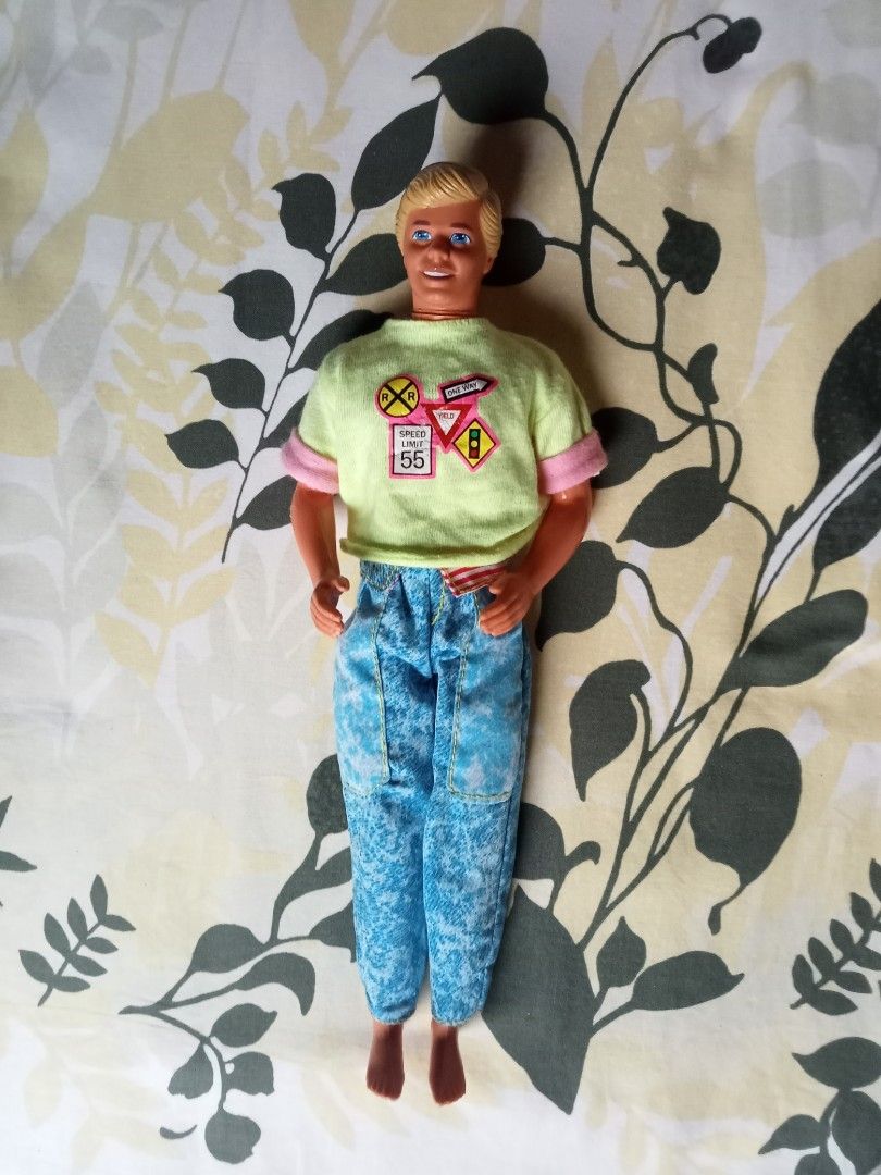 Vintage Ken dolls (Category: Vintage Collectibles) located in Goa. Submitted by liz1104 (Listing ID 1381314240, Image 2). Description: * SOLD: All American Ken doll @ P480 he is wearing his og outfit, no shoes has flaw on his right arm. Available: Butterfly Art Ken @ P400 Ken on white top @P300 both have rooted hair, no flaws All 3 doll are rubber legged, with twist n turn hips. MOP: Gcash courier: j&t express, sf on buyer's expense.