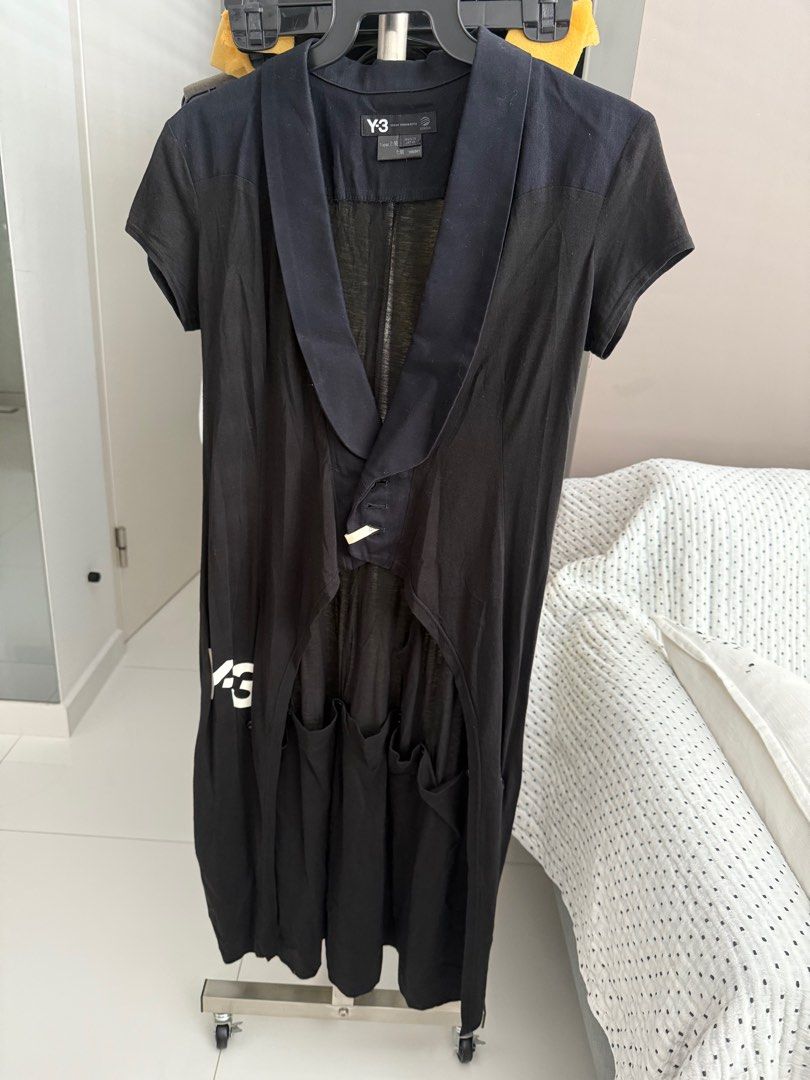 Y3 Yoji Yamamoto x adidas tuxedo knit jacket (Category: Apparel) located in Singapore. Submitted by go_go_go (Listing ID 1381351446, Image 1). Description: Y3 x adidas tuxedo knit jacket Very good condition Worn 3x .