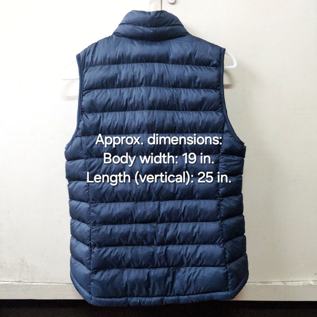 Down Vest (Category: Coats, Jackets and Outerwear) located in Manila. Submitted by igetrinidad (Listing ID 1381593721, Image 2). Description: 32 Degrees Heat (brand) Down Vest (Women's) Condition & Item Details: 💯 Brand New 📍From U.S. ● Size: Medium 🗓 Bought 2025 🔵 Color: Blue 📏 Approx. dimensions: - Body 19 in. - Length (vertical) 25 in. ● Personal belonging 🏷 With tag RFS (reason for selling): This is supposed to be for my mom but it does