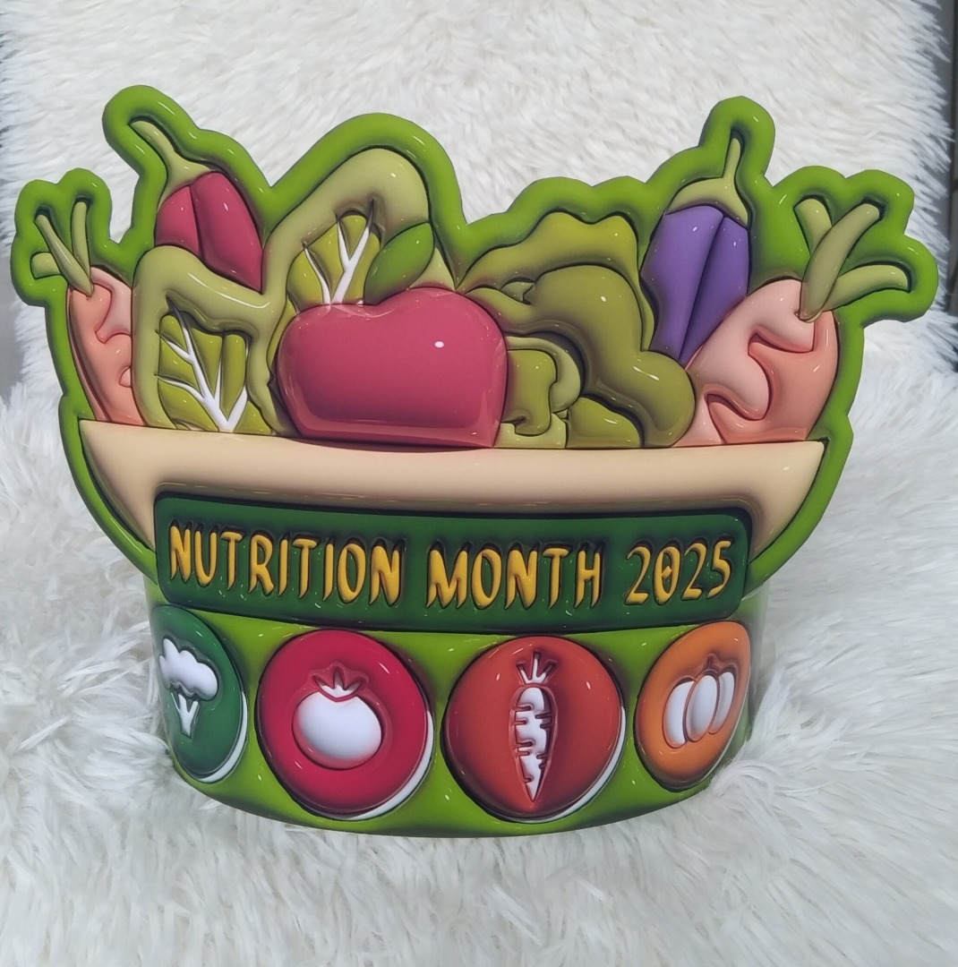 3D Nutrition Month Headdress, Hobbies & Toys, Stationary & Craft, Craft