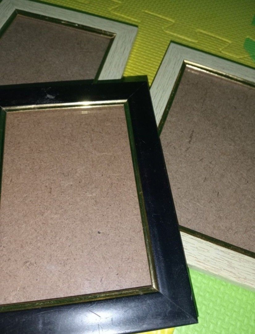 3-Piece Picture Frame Set (Beige & Black) (Category: Frames & Pictures) located in Manila. Submitted by hirayaaah (Listing ID 1381484463, Image 2). Description: 📝not used so much 📝can sell each or set 📝dm for inquiries!.
