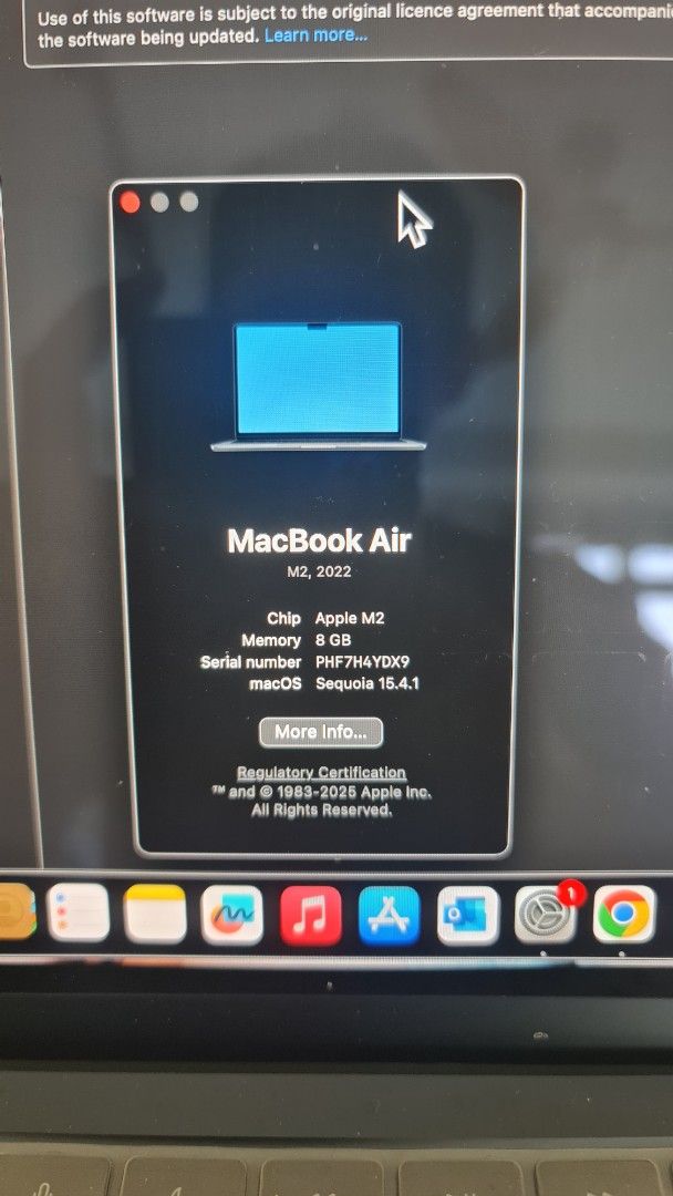 Apple MacBook Air M2 (2022) - 8GB RAM Apple Care till Oct 2563221273776258112
