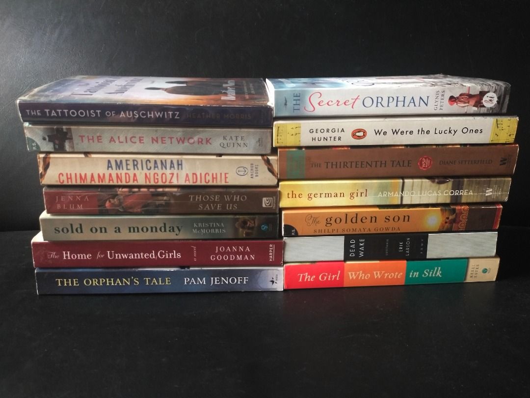 ASSORTED HISTORICAL FICTION AND NON-FICTION BOOKS | Php 340 EACH (Category: Storybooks) located in Quezon. Submitted by maynedecluttersph (Listing ID 1381549013, Image 3). Description: Php 340 EACH All are paperback. Americanah | Chimamanda Ngozi Adichie Dead Wake | Erik Larson Sold on a Monday | Kristina McMorris The Alice Network | Kate Quinn The German Girl | Armando Lucas Correa The Girl Who Wrote in Silk | Kelli Estes The Golden Son | Shilpi