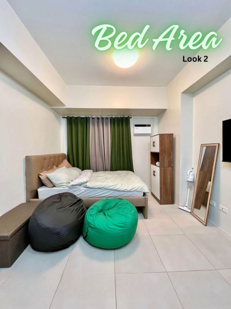 Avida One Union Place Condo Available for Rent (Category: Apartments & Condos) located in Paranaque City. Submitted by d2jhomes (Listing ID 1381577387, Image 2). Description: Location: Union Drive, Arca South, Taguig - Near BGC and NAIA - Fully Furnished with brand new appliances ✅Double bed with memory foam ✅Pullout bed with mattress ✅1.0 HP Window Type Dual Inverter Compressor Aircon - LG ✅Smart 43" Google TV ✅Matte Frosted Glass Shower Divider
