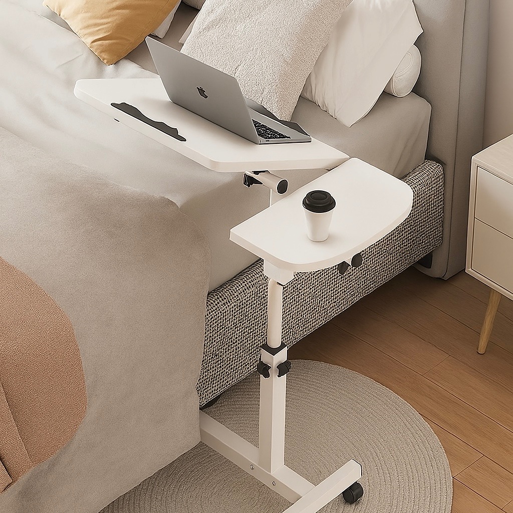 Bedside Laptop Table | Adjustable Work Table | Overbed Laptop Table ...