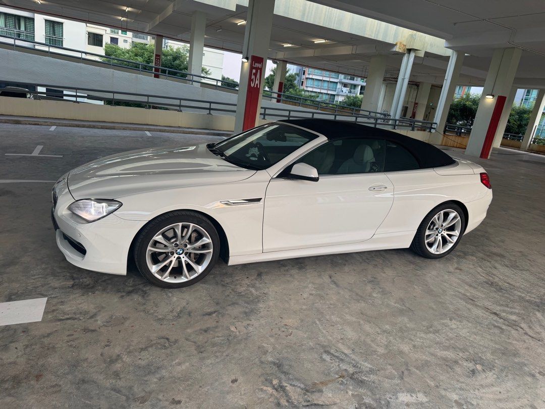 BMW 6 Series Convertible 640i (A) (Category: Used Cars) located in Singapore. Submitted by limp63 (Listing ID 1377490246, Image 3). Description: Lowest true mileage 66,000km But actual 2nd owner Due to number plate transfers within family Stock condition Just serviced 2.1k with receipts New tyres June 2026 STRICTLY NO DEALERS PLEASE ✌️ Subjected to present buyers loan NON NEGO ITS AVAILABLE NO NEED ASK .
