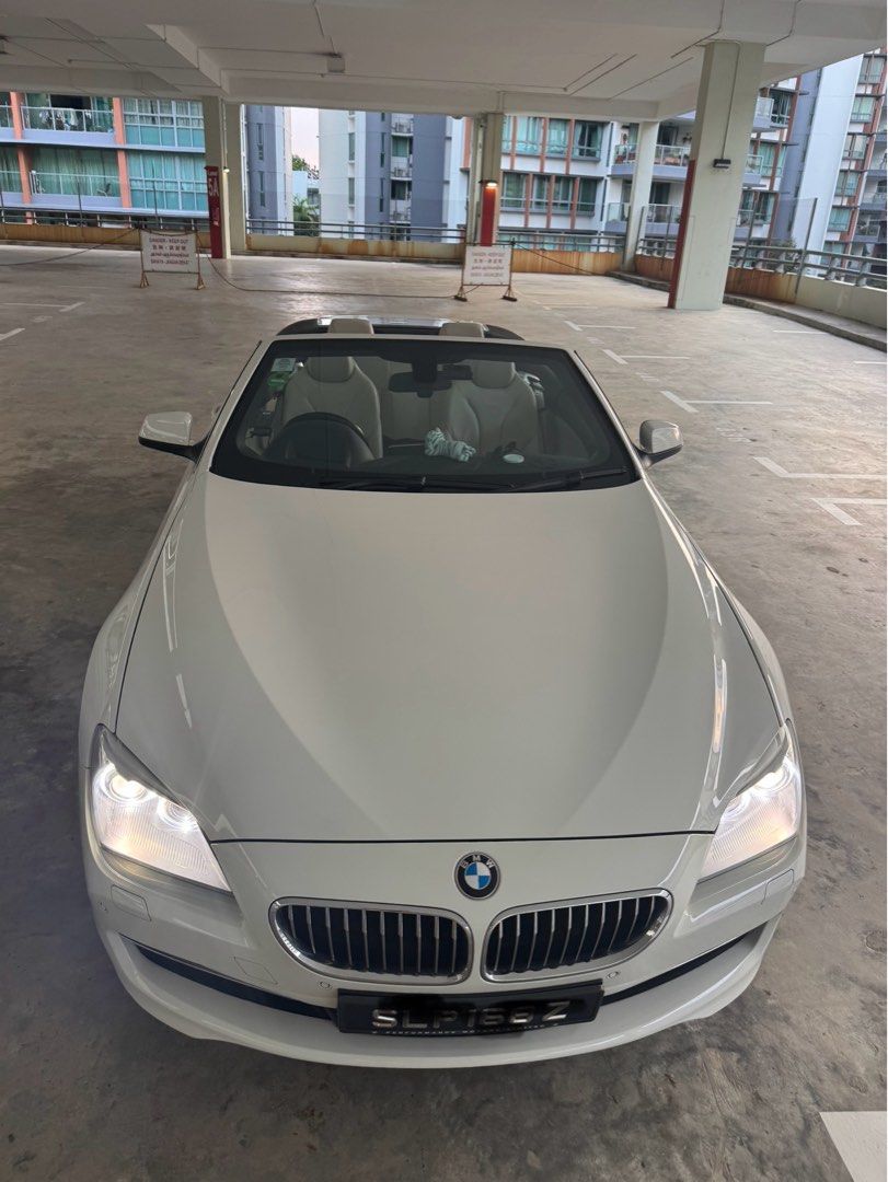 BMW 6 Series Convertible 640i (A) (Category: Used Cars) located in Singapore. Submitted by limp63 (Listing ID 1377490246, Image 1). Description: Lowest true mileage 66,000km But actual 2nd owner Due to number plate transfers within family Stock condition Just serviced 2.1k with receipts New tyres June 2026 STRICTLY NO DEALERS PLEASE ✌️ Subjected to present buyers loan NON NEGO ITS AVAILABLE NO NEED ASK .