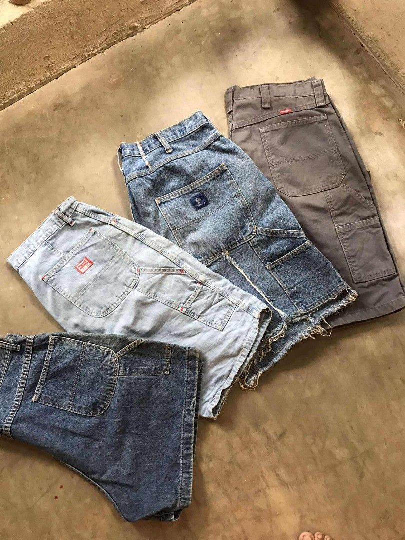 Carpenter Jorts Aspack (Category: Shorts) located in Argao. Submitted by thrift_ni_ar (Listing ID 1381547700, Image 1). Description: For Aspack Sold Dark Gray📌 3 Psc Carpenter Jorts 30-36 Have minor issue.