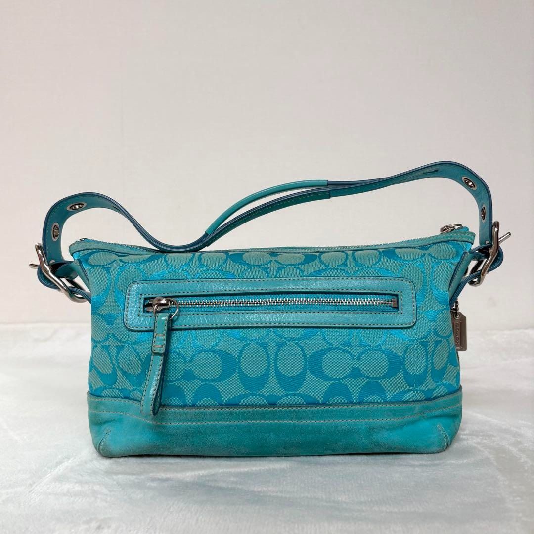 Coach Signature Accessory Pouch Bag Blue