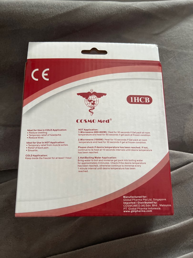Cosmo Med Hot & Cold Pack - 28x13cm, Health & Nutrition, Medical ...