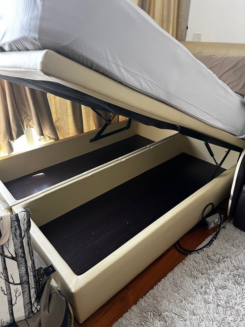 Customizable Bed Frame with Headboard and storage65074649088001111